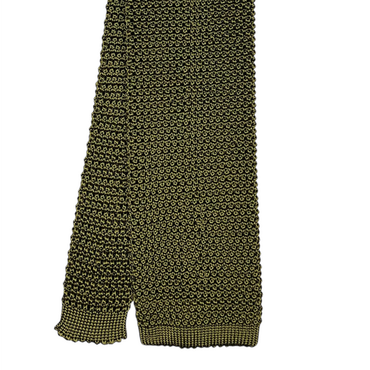 Silk Knit Tie - Army Olive