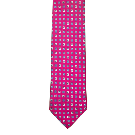Tie - Deep Fuchsia Foulard
