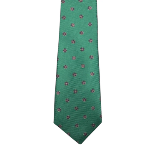Tie - Mint Green w/ Pink Bullseye