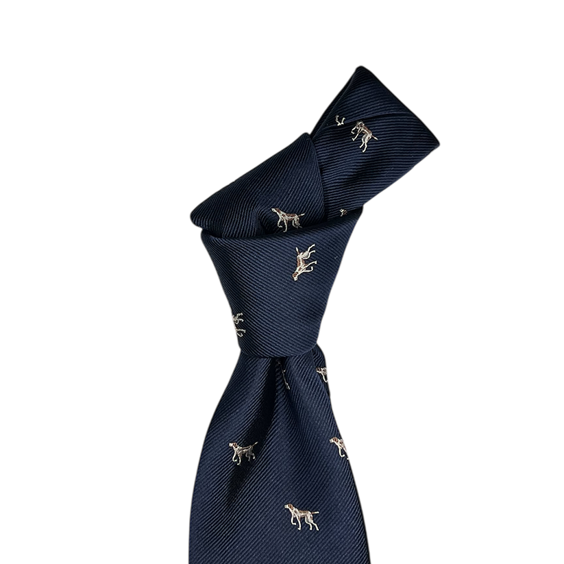 Tie - Navy Pointer Club