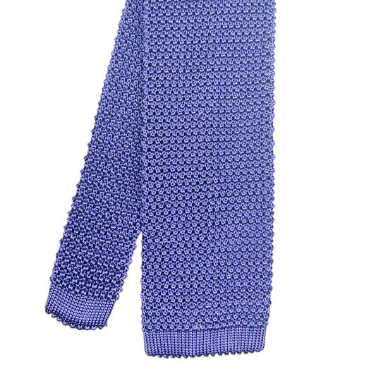 Silk Knit Tie - Lavender
