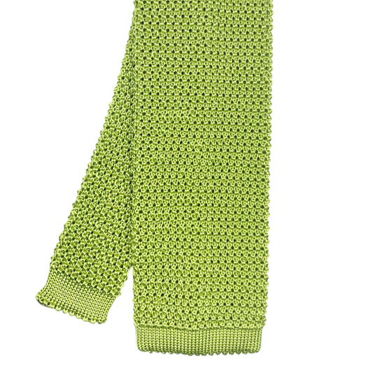 Silk Knit Tie - Key Lime