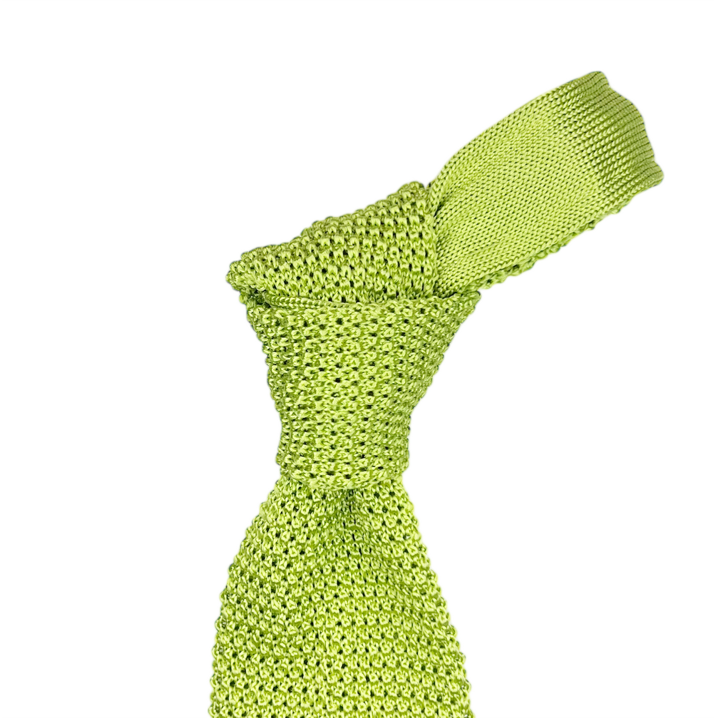 Silk Knit Tie - Key Lime
