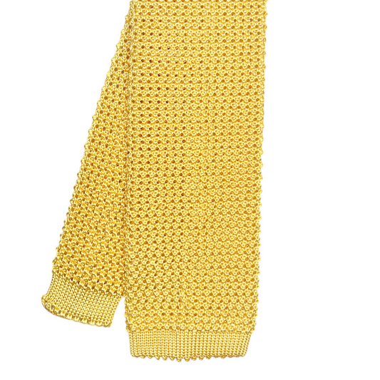 Silk Knit Tie - Maize