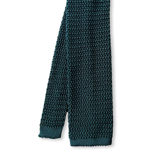 Silk Knit Tie - Spruce