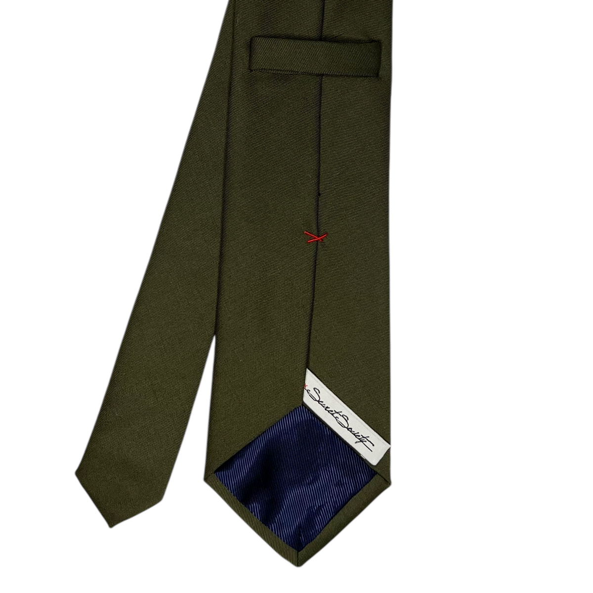 Tie - Army Drab Plainweave Wool