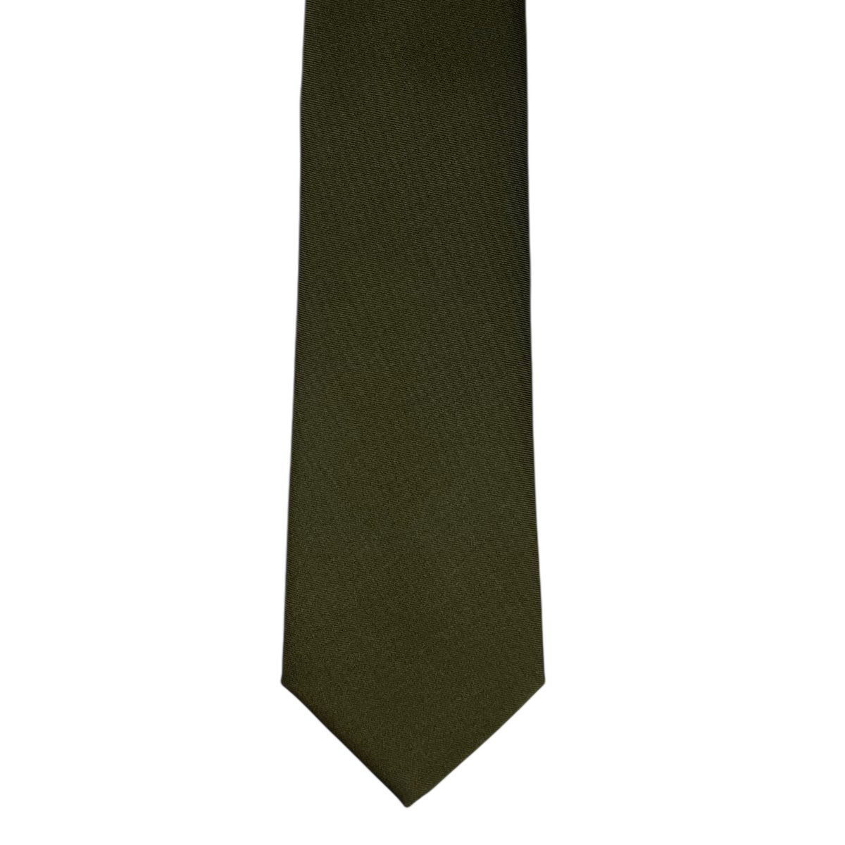 Tie - Army Drab Plainweave Wool