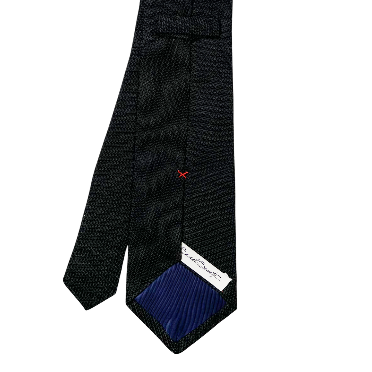 Tie - Black Fine Grenadine
