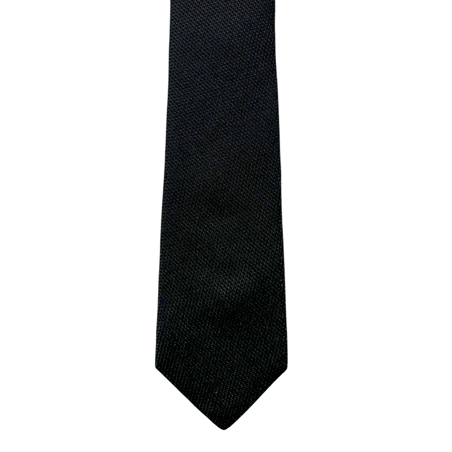 Tie - Black Fine Grenadine