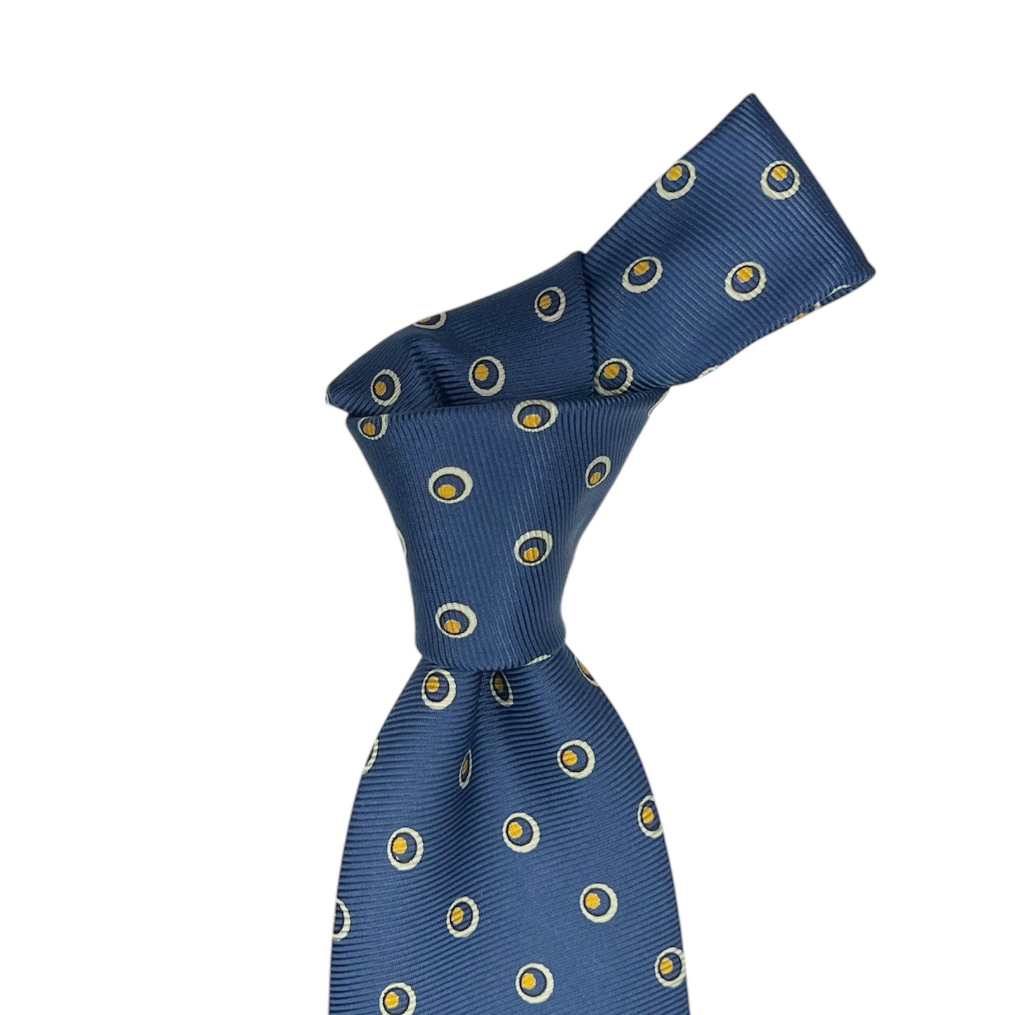 Tie - Blue w/ White and Yellow Circle