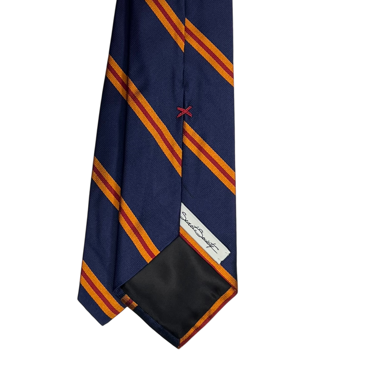 Tie - Blue Orange and Red Multi Stripe