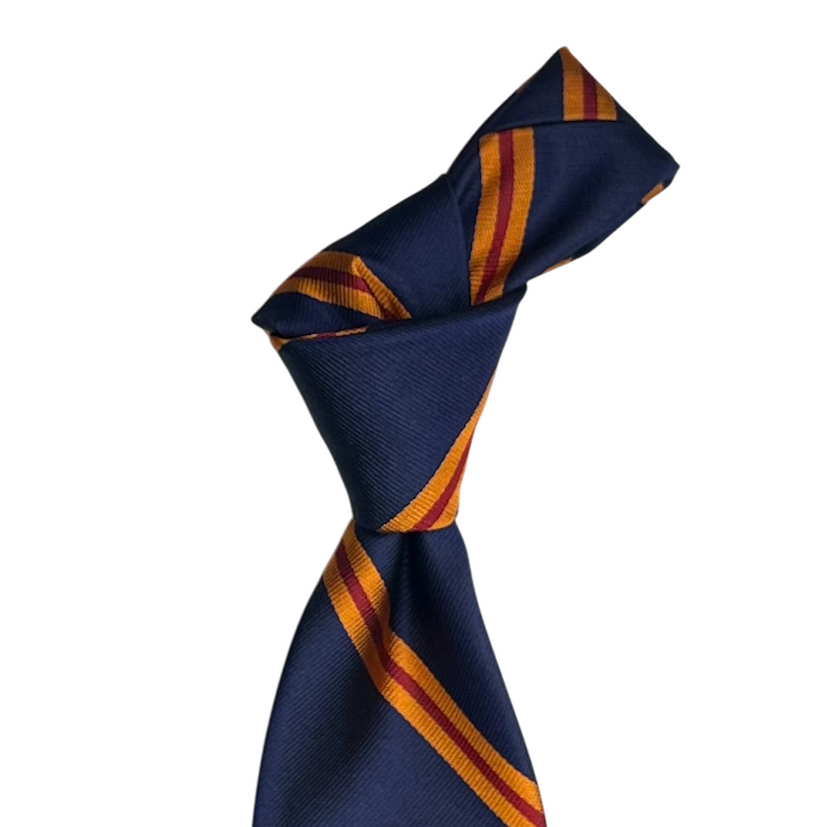 Tie - Blue Orange and Red Multi Stripe
