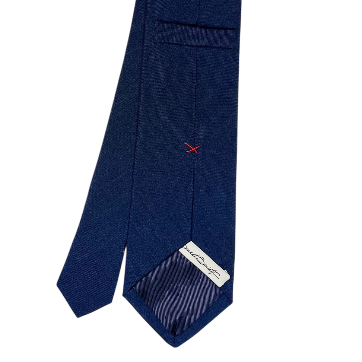 Tie - Deep Cobalt Plainweave Wool
