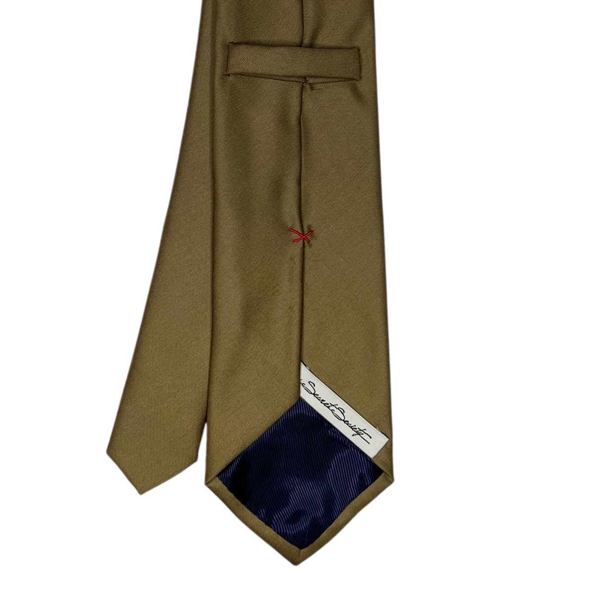 Tie - British Khaki Plainweave Wool