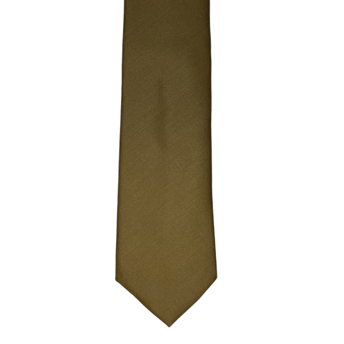 Tie - British Khaki Plainweave Wool