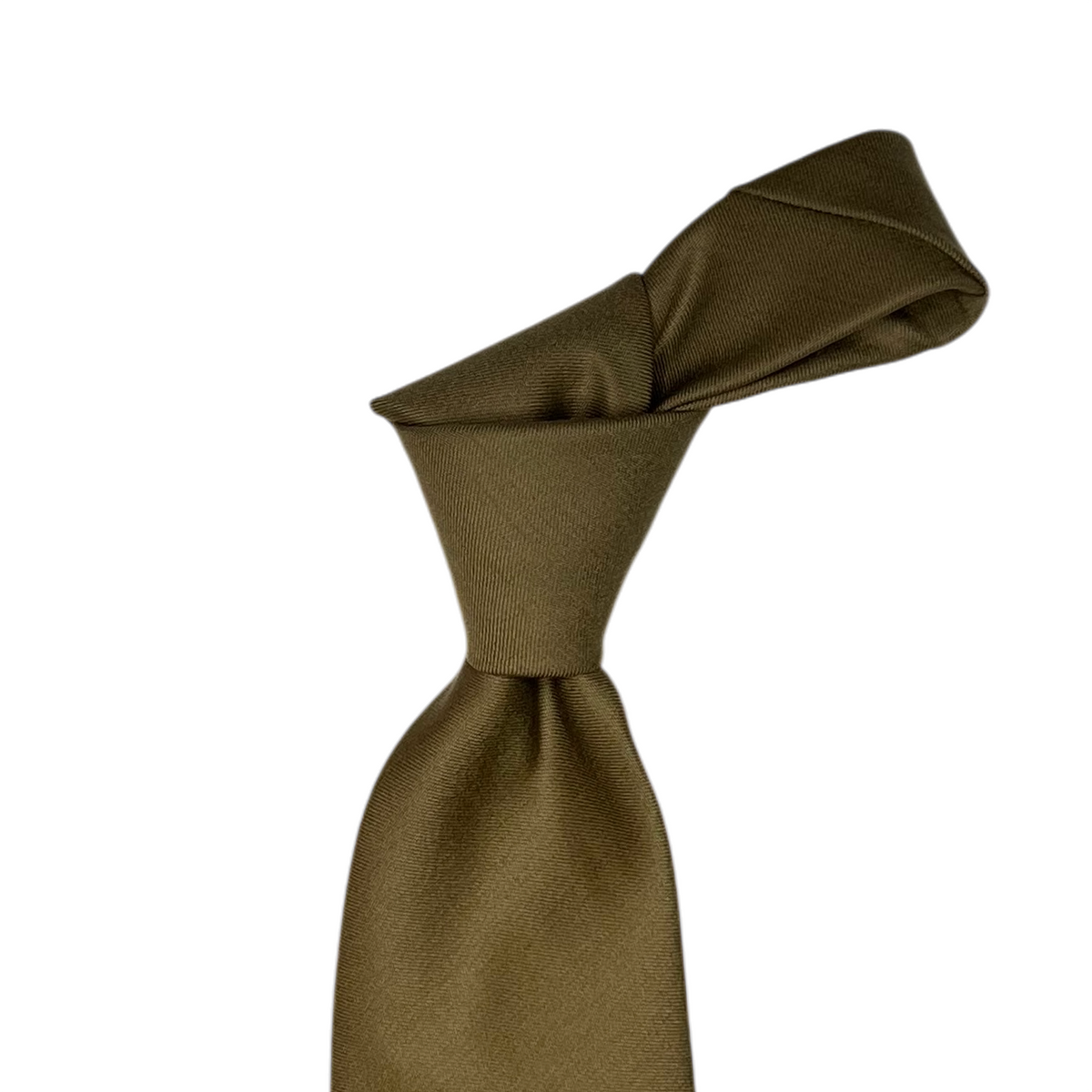 Tie - British Khaki Plainweave Wool