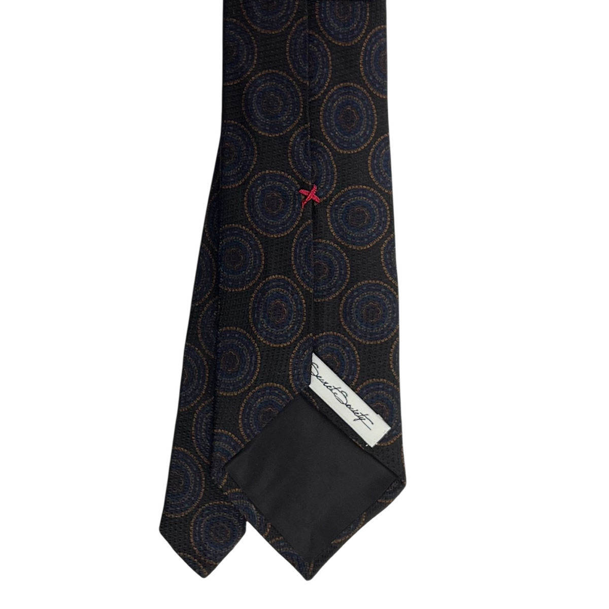 Tie - Chocolate Brown Grenadine Medallion