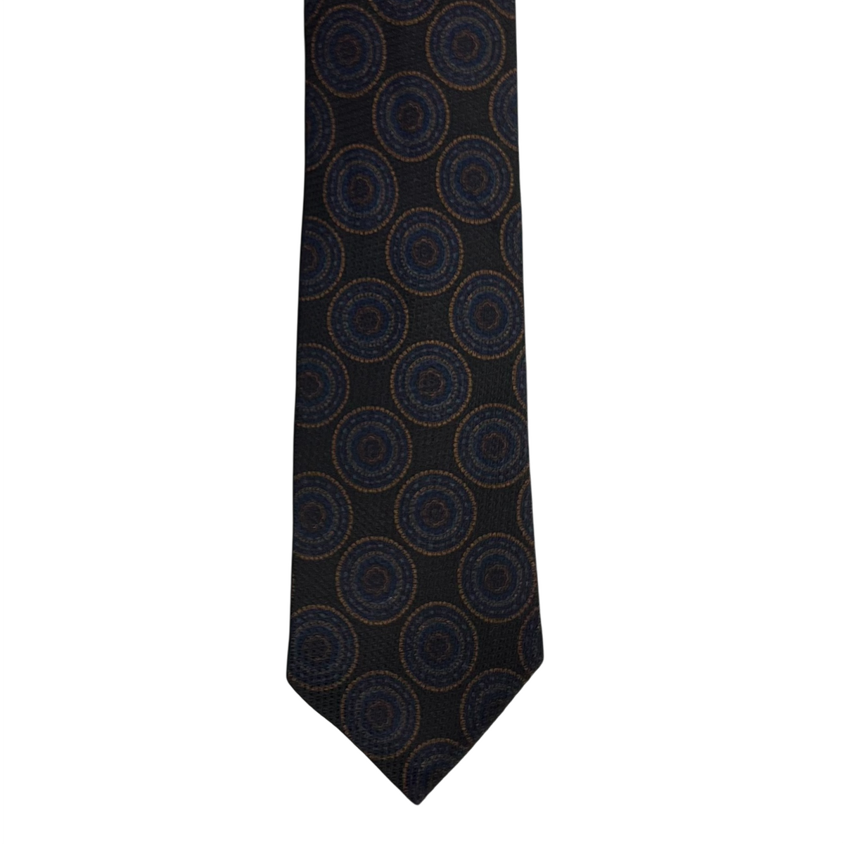Tie - Chocolate Brown Grenadine Medallion