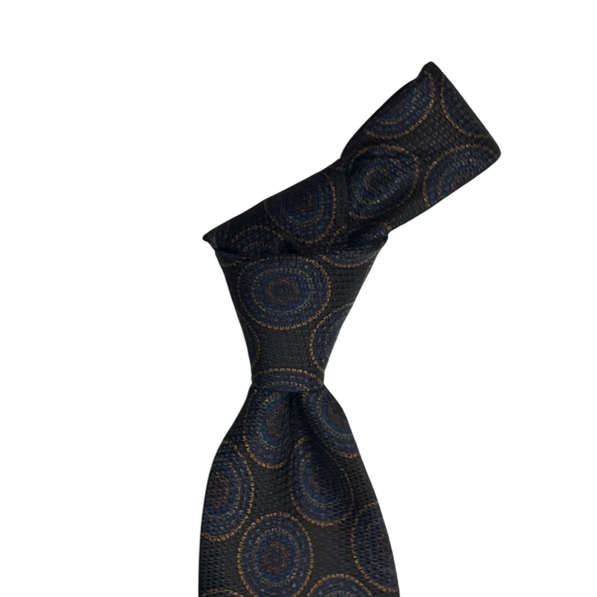 Tie - Chocolate Brown Grenadine Medallion