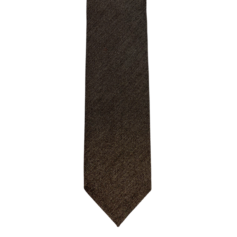 Tie - Brown Melange Wool