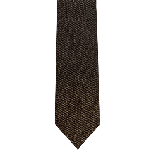 Tie - Brown Melange Wool