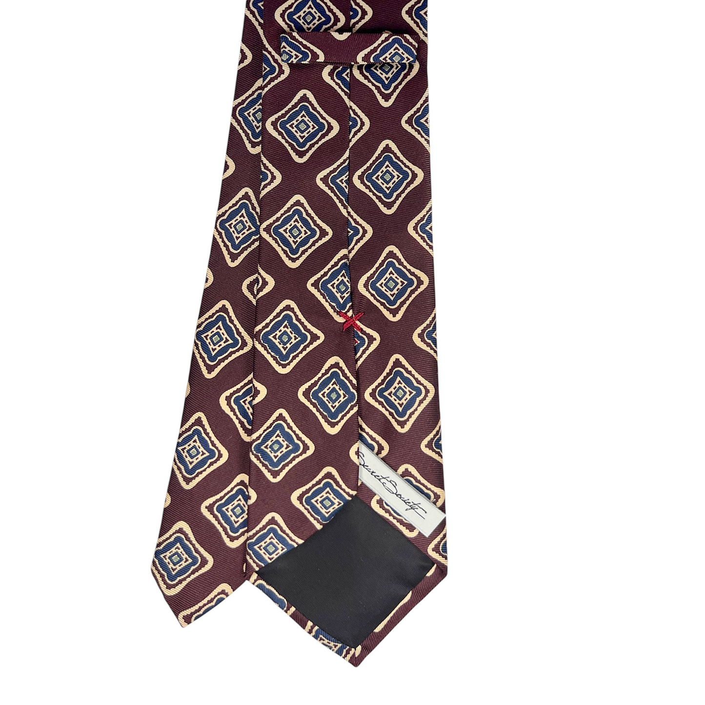 Tie - Crimson w/ Vintage Diamond
