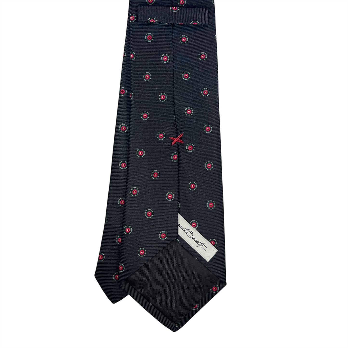 Tie - Dark Navy w/ Red Bullseye