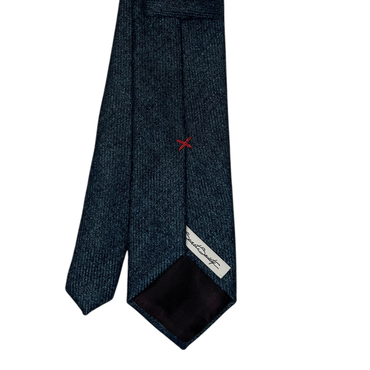 Tie - Denim Blue Melange Wool