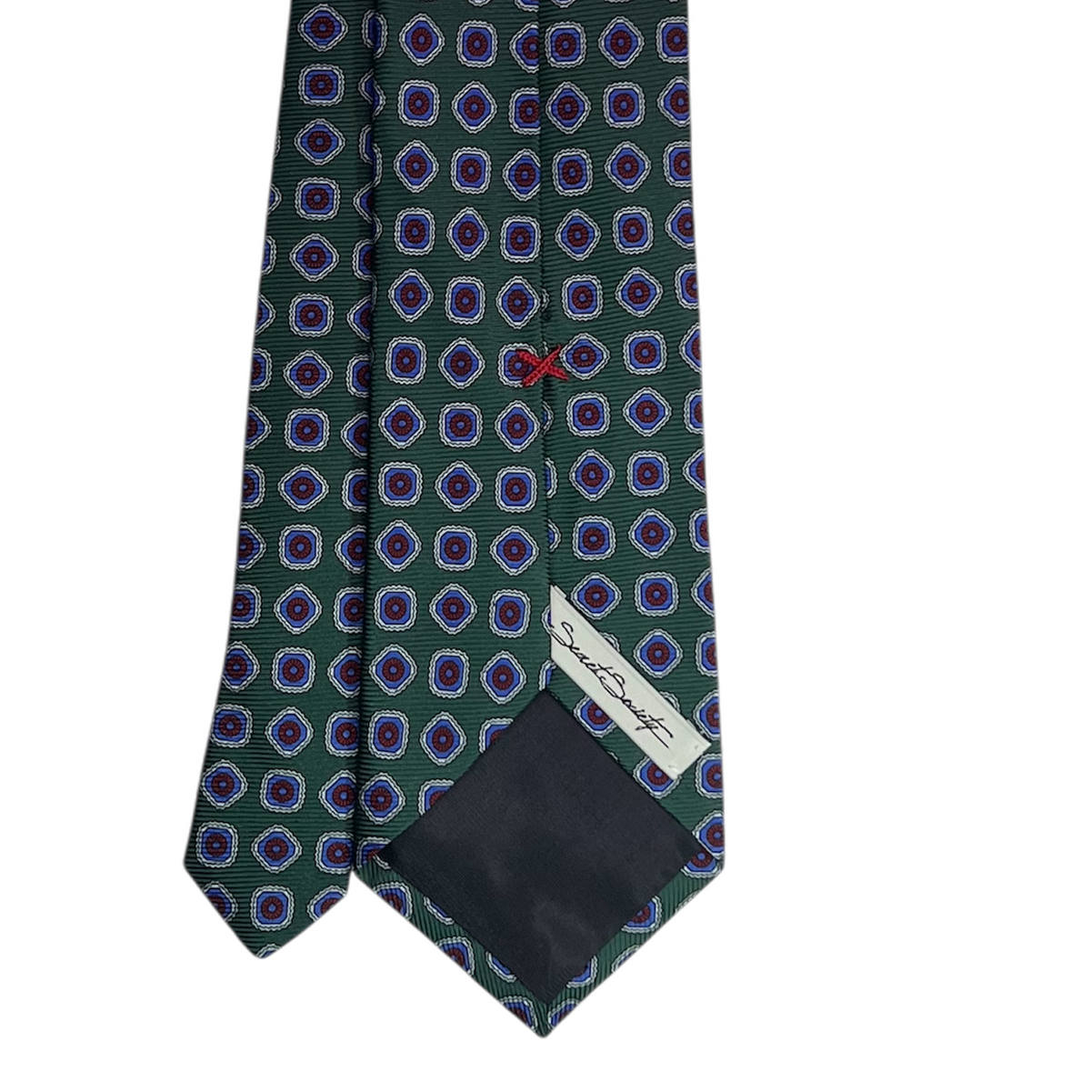 Tie - Green w/ Sky and Purple Foulard