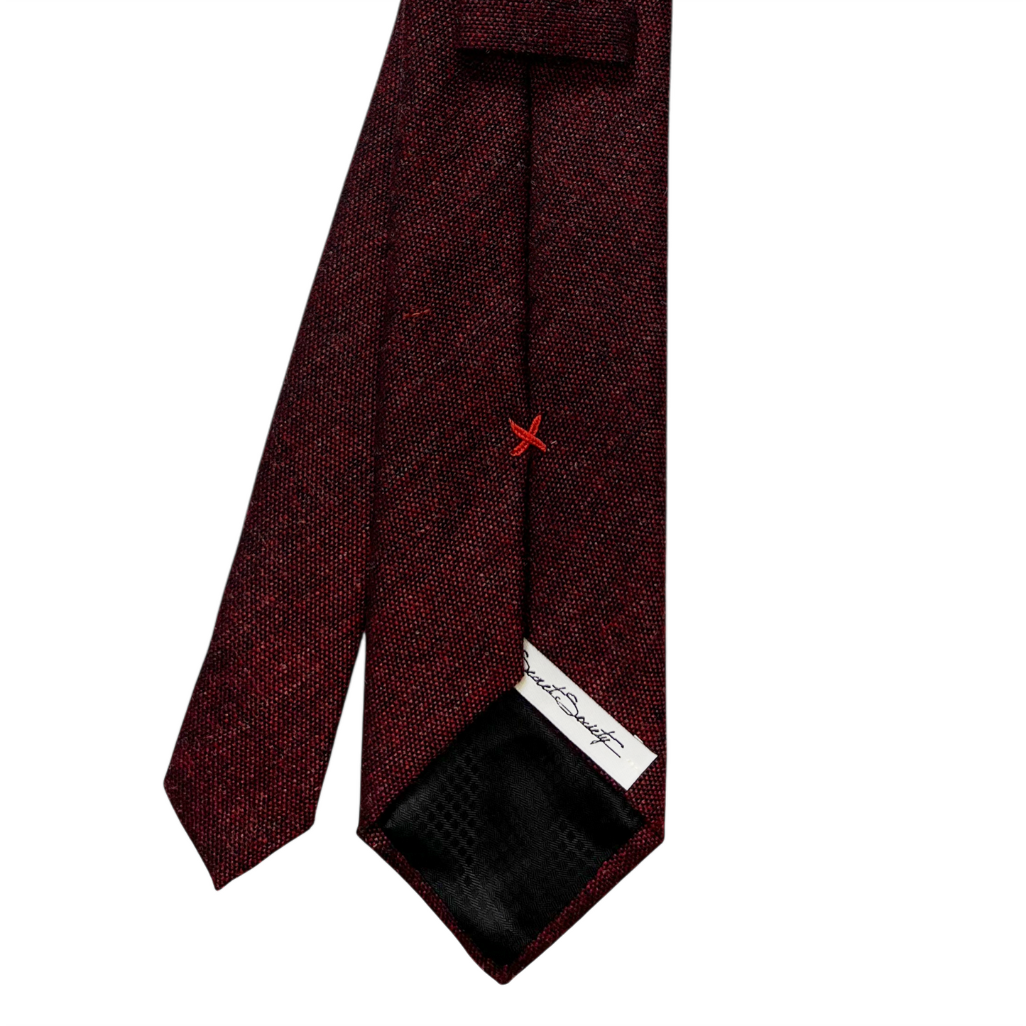 Tie - Oxblood Melange Wool