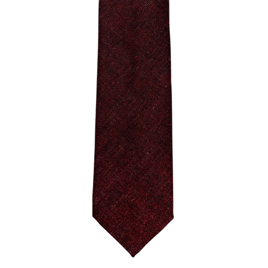 Tie - Oxblood Melange Wool