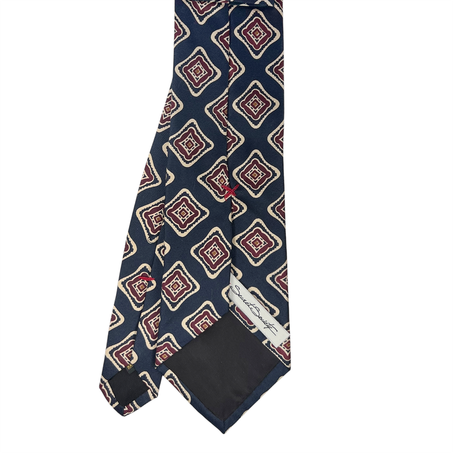 Tie - Navy w/ Vintage Diamond