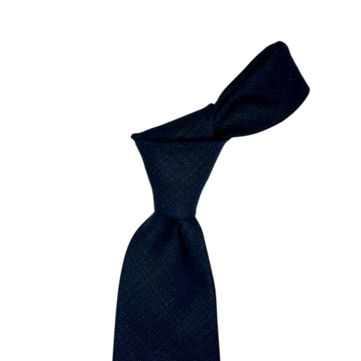 Tie - Navy w/ Dark Navy Subtle Plaid Wool