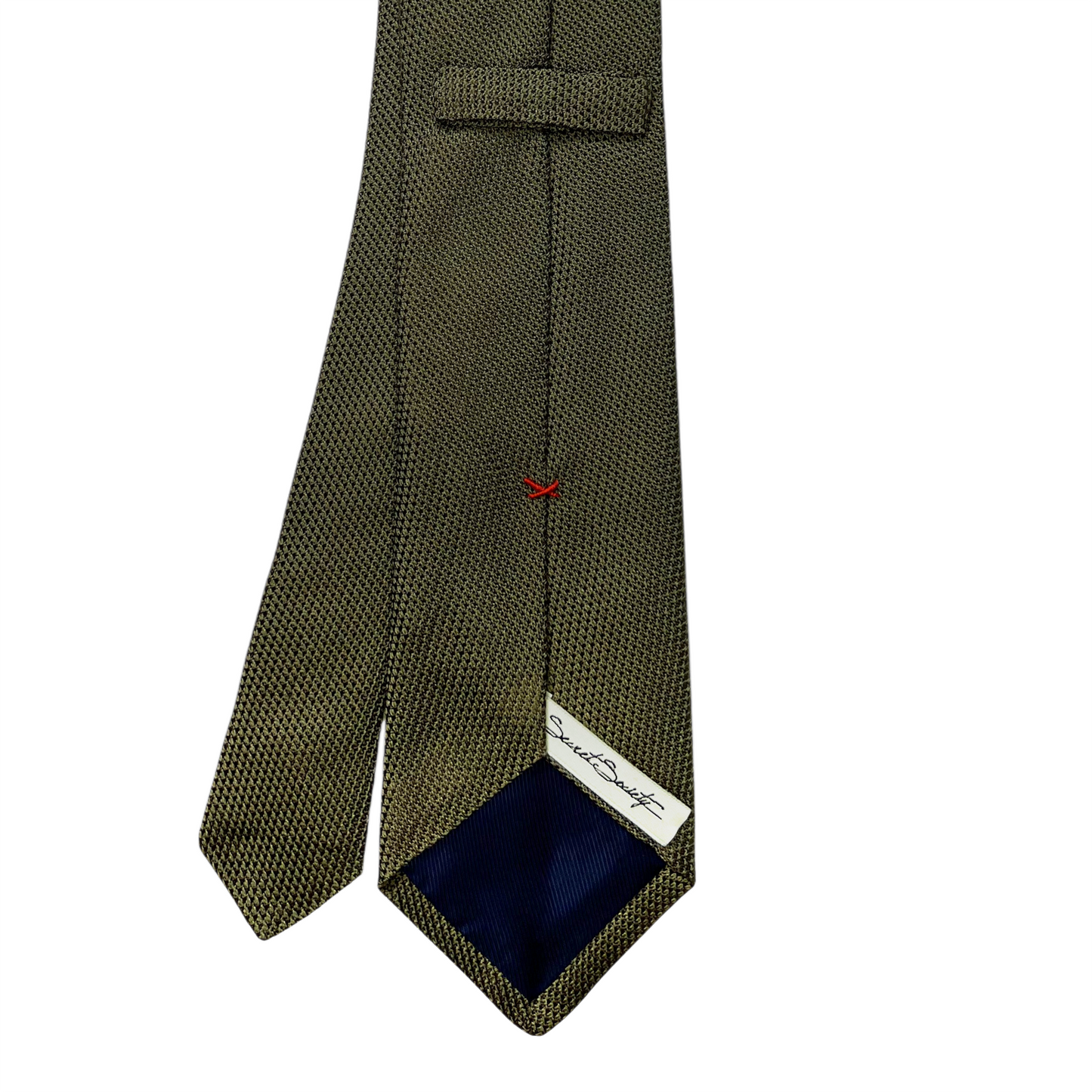 Tie - Olive Fine Grenadine
