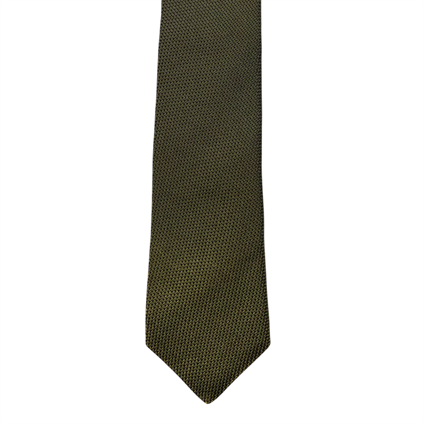 Tie - Olive Fine Grenadine