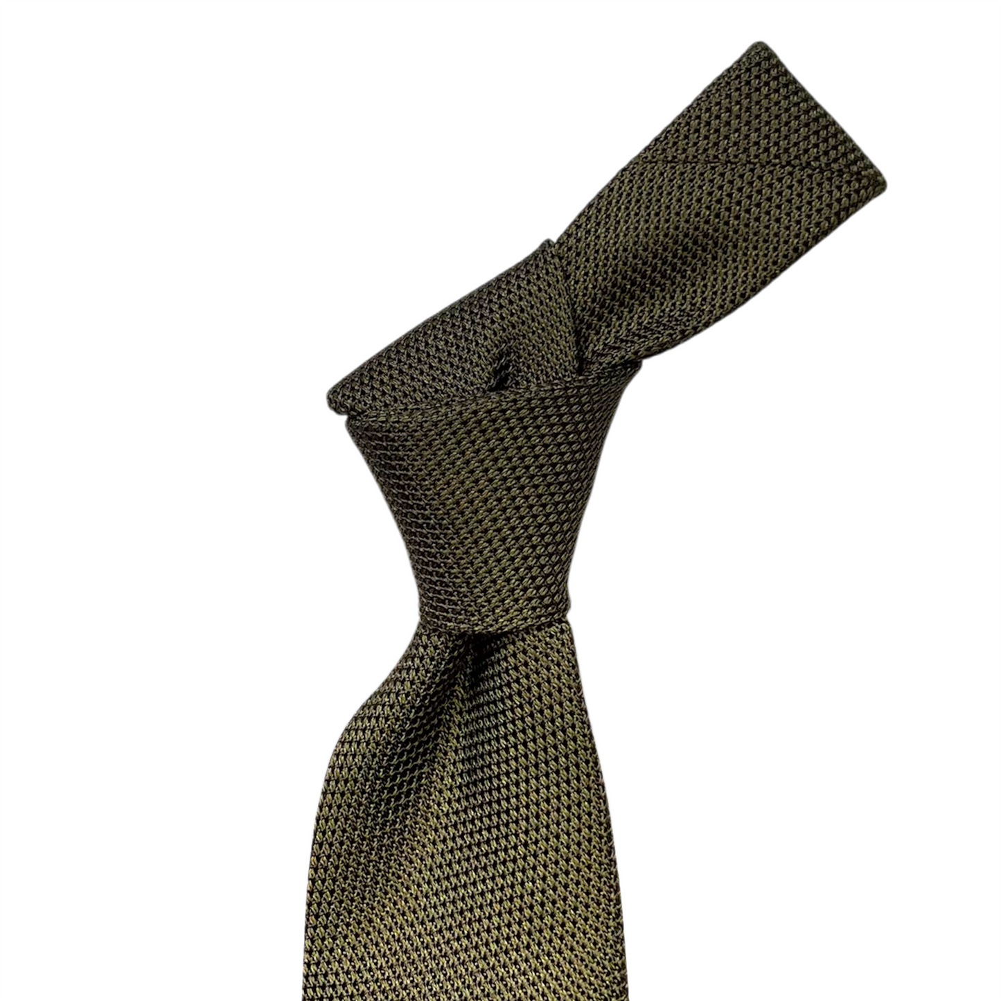 Tie - Olive Fine Grenadine