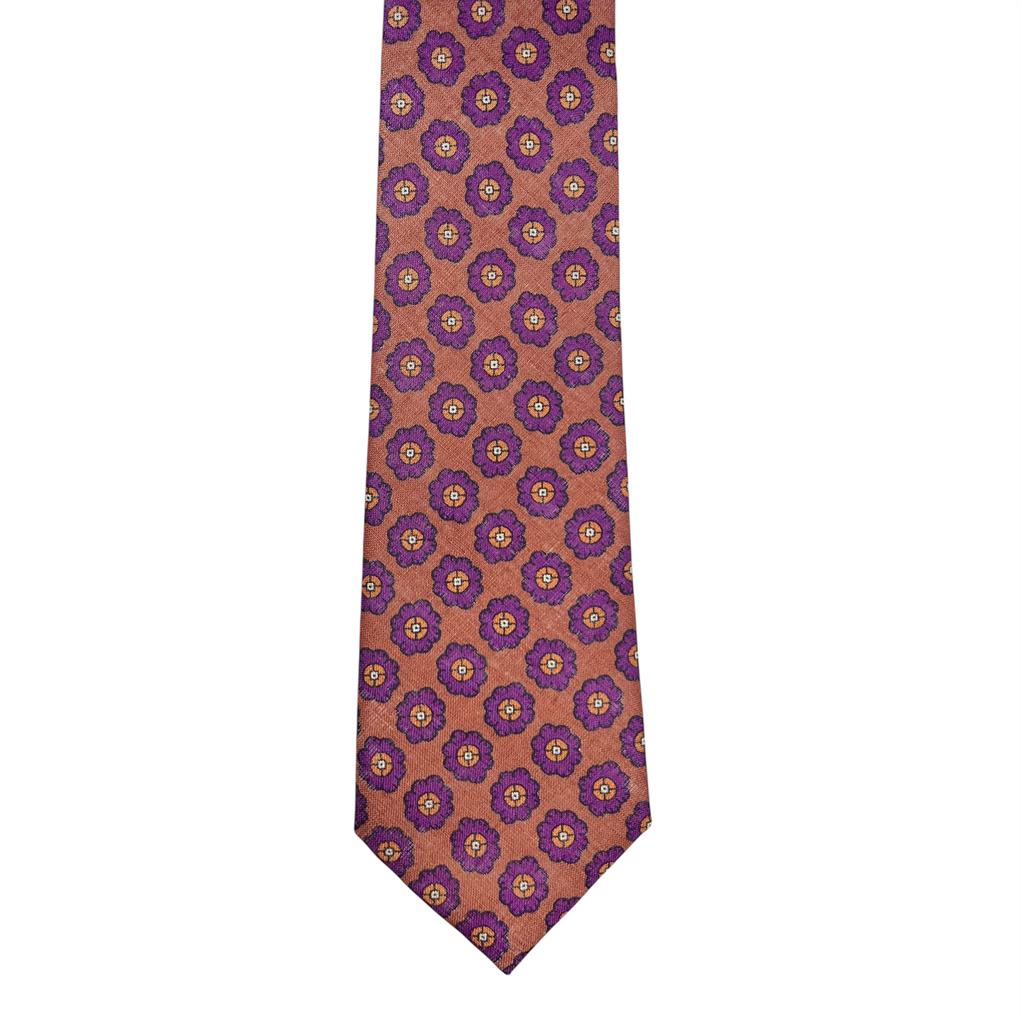Tie - Orange Linen Foulard