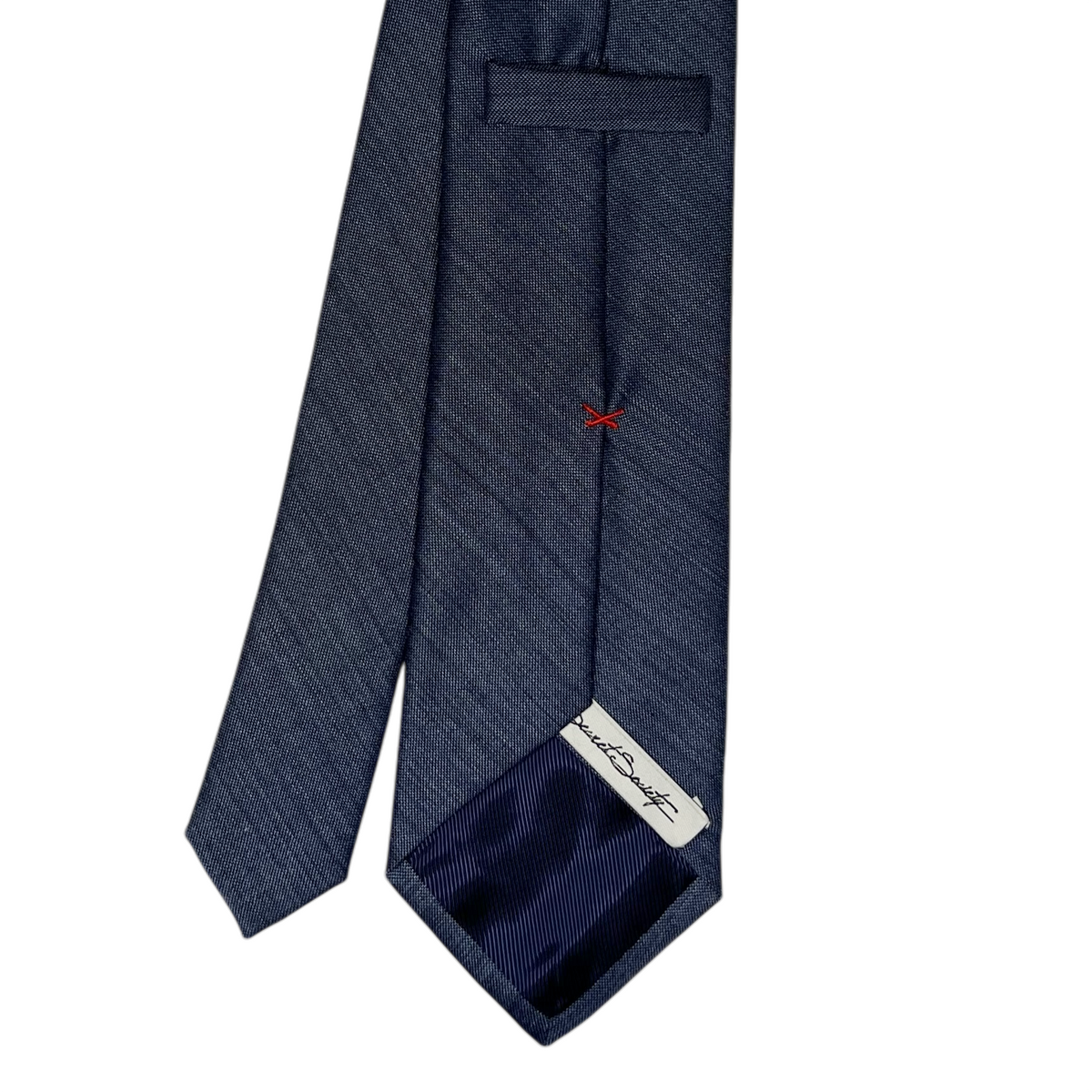 Tie - Slate Blue Wool Silk