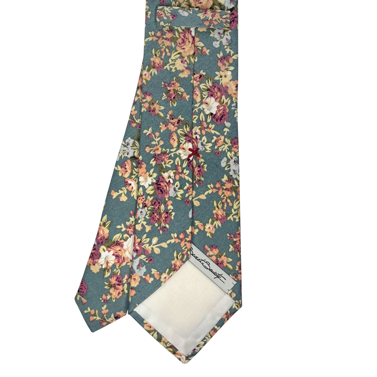 Tie - Cotton Multi Floral Motif